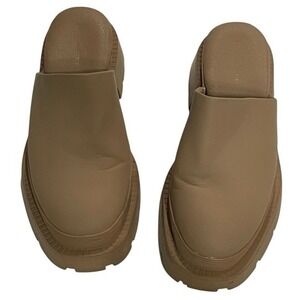 American Eagle Outfitters Tan Mules with Chunky Sole Women's Size 7